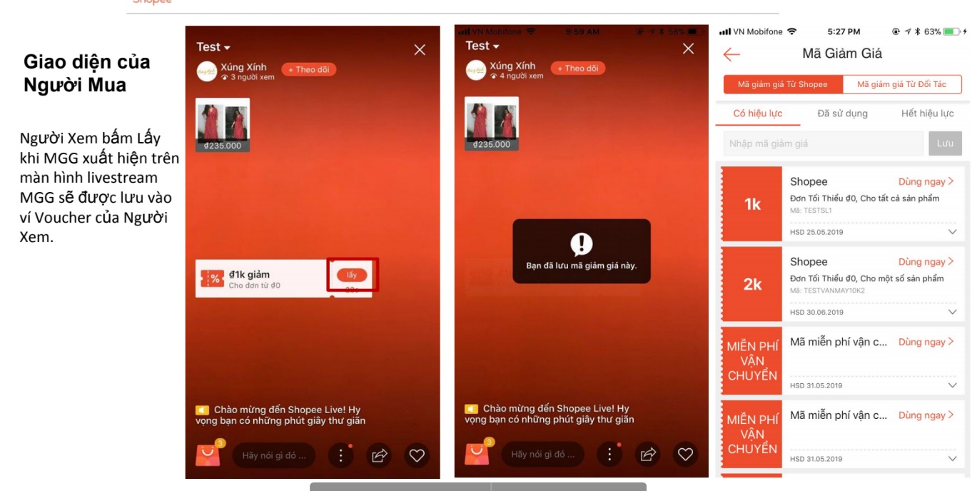 quản lý hậu cần phiên livestream