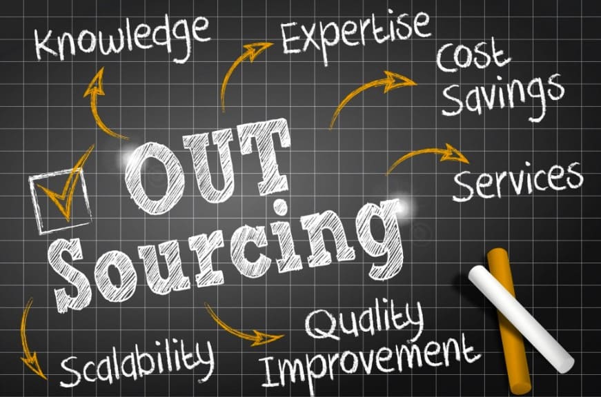 các phát triển dịch vụ oursourcing