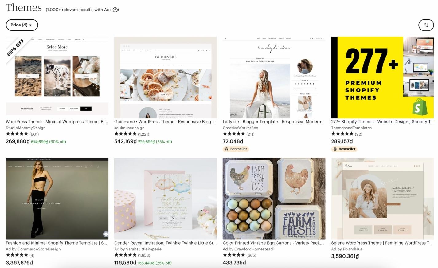 thiết kế template etsy